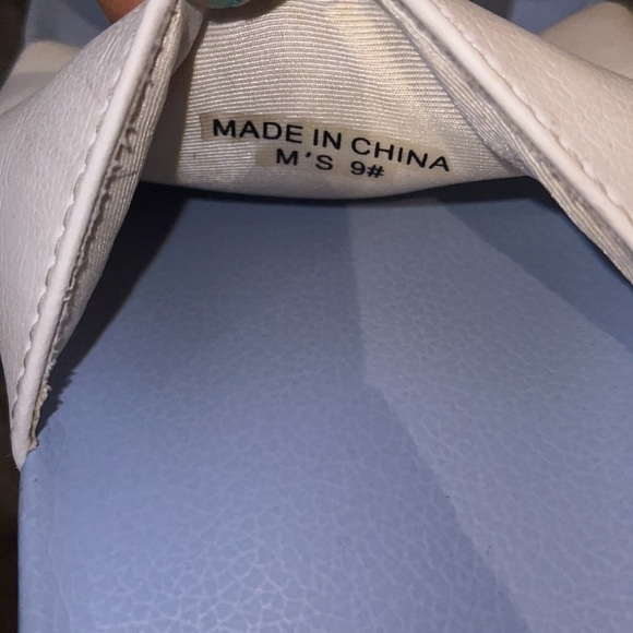 FILA blue white comfy slides Sz  9 - Picture 6 of 11